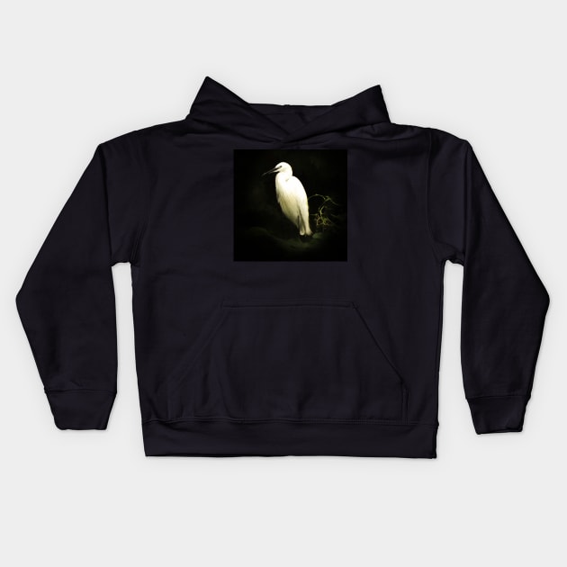 Egret Kids Hoodie by Guardi